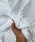 White Minky Dot Fabric by the Yard, 60" Wide Ultra-Soft Plush Minky Fabric for Baby Blankets, Nursery Decor, Plush Toys & Sewing